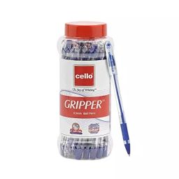 Cello Gripper Ball Pen Cap Closure Type Blue Ink, 8907234011791 (Pack of 25)-120