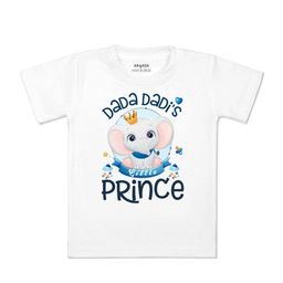 Arvesa Kids Printed V-Neck Applique T-shirt-image-75