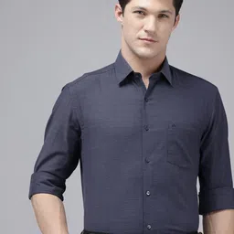 Arrow Pure Cotton Manhattan Slim Fit Textured Formal Shirt-picture-13