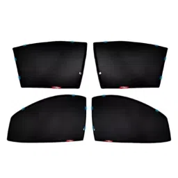 Auto Pearl Car Sun Shade Half Cut Magnetic Curtains Compatible For Hyundai Verna (Pack of 4)-image-34
