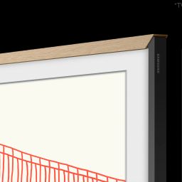 samsung 1.89 m modern teak customisable bezel for the frame tv (2021) beige wood-picture-26