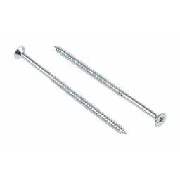 RS PRO Pozidriv Countersunk Steel Wood Screw Bright Zinc Plated, No. 10 Thread, 4in Length (Pack of 50)-image-47