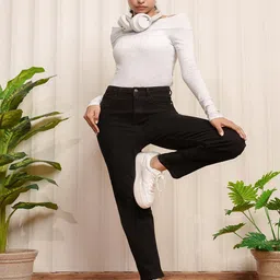 FREAKINS Power Move Black Stretch Jeans-image-13