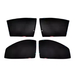 Auto Pearl Car Sun Shade Half Cut Magnetic Curtains Compatible For Hyundai Venue 2019 To 2022 (Pack of 4)-picture-46
