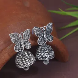 I Jewels Contemporary Jhumkas Earrings-78