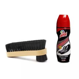 JEEBU 80 ml Black Shoe Polish & Double Sided Brush Pack of 2-image-49