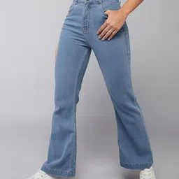 DOLCE CRUDO Women Bootcut High-Rise Jeans-picture-0