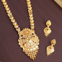 Estele Gold Plated Artificial Stoness Studded Jewellery Set-picture-37