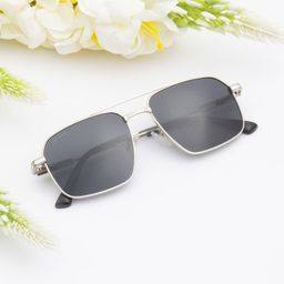 Ted Smith Unisex Aviator Sunglasses with Polarised and UV Protected Lens CARL_C4-3