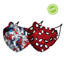 Nirvana Being Marvel Eye 2 Eye & Spidey Sense Face Mask Small Multicolor - Pack Of 2-87