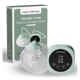 HealthSense Breast Pump for Feeding Mothers | Handsfree Electric Breast Pump Automatic with 3 Modes 9 Frequency, Rechargable, Light Weight & BPA Free Cup, LCD Touch Panel with 1 Year Warranty - BP 201- Green-image-50