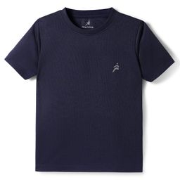 Pine Active Half Sleeves Solid Colour T-Shirt - Navy Blue-image-56