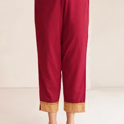JAYPORE Women Embroidered Trousers-image-42
