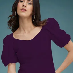 Dream Beauty Fashion Women Sweetheart Neck Puff Sleeve Top-image-79