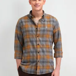 U.S. Polo Assn. Denim Co. Men Manhattan Checks Printed Cotton Slim Fit Casual Shirt-image-20