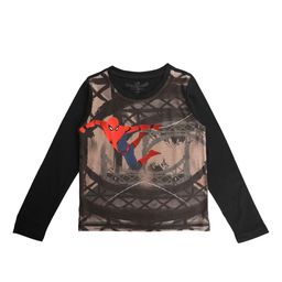 Marvel by Wear Your Mind Boys Black & Grey Printed Round Neck T-shirt-image-30