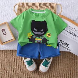 TrendyKid Boys Printed T-shirt with Shorts-picture-12