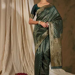 DEVATITHI Woven Design Zari Banarasi Saree-picture-40