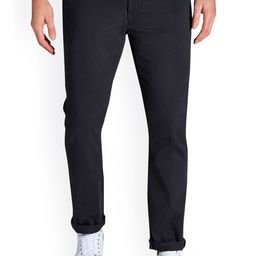 NEXT Men Navy Blue Skinny Fit Solid Chinos-image-91