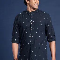 Taavi Woven Legacy Thread Work Pure Cotton Kurta-picture-48