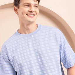 Mast & Harbour Striped Oversize T-shirt-image-98