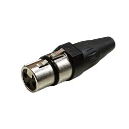 SETMI INDIA XLR Cable Connector Female 3-Pin Nickel-Plated Housing, Silver & Black-picture-44