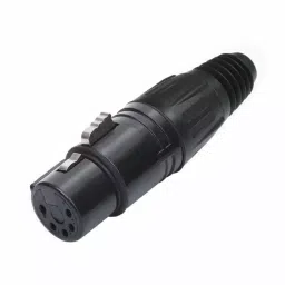RS PRO Female Silver Contact Plating Straight Cable Mount XLR Connector 5 Way, 2085189-picture-11