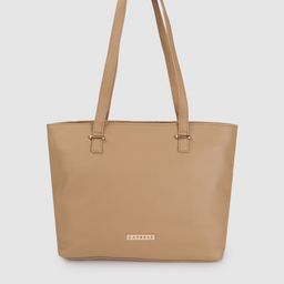 Caprese Tan Brown Solid Regular Structured Shoulder Bag-17