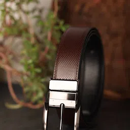 ZEVORA Men Reversible Textured Belt-picture-23
