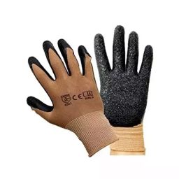 ETS Hand Pro Nylon Cut Resistant Gloves Black and Brown Color, Free Size, ‎CPHG_BRWN-BLK_1 (Pack of 10 Pair)-picture-16