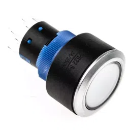 RS PRO Illuminated Push Button Switch Momentary 22.2 mm DPDT Blue LED 250 V AC, 1759029-image-23