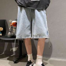 StyleCast Men Cotton Knee Length Denim Shorts-picture-6