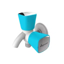 SUPREME Crown Series 2-Way Bib Tap Full Turn Plastic, Blue-image-91