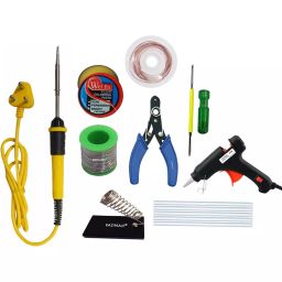 Fadman Electric 9 In 1 Soldering Iron Kit 25 W Corded Flat Copper, Iron & Nickle Tip-45