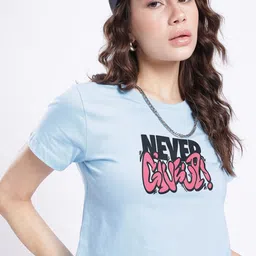 glitchez Keep Thriving Printed Boxy Crop T-shirt-picture-36