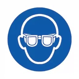 RS PRO Vinyl Mandatory Eye Protection Sign With Pictogram Only Text, 7631682-image-21