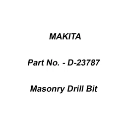 Makita 6.35 mm (1/4 inch) Hex Shank Masonry Drill Bit Size 4-80, D-23787-36