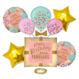 Johra Happy Birthday Foil Balloon Set Multicolor - Pack of 5-image-82