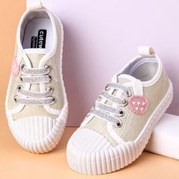 Cute Walk by Babyhug Casual Shoes with Embroidery - White-image-17