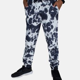 Kiddopanti Cloud Effect Tie And Dye Styled Unisex Track Pant -  Black-image-94