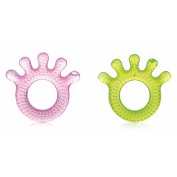 BeeBaby Fingers Teethers BPA Free Cooling Water Filled Baby Teether with Carry Case for Babies Soothes Infants Gums Pack of 2 - Pink & Green-15