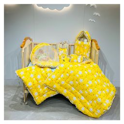 Fareto Complete Bedding Set essentials Combo For Baby - Cloud Yellow-15