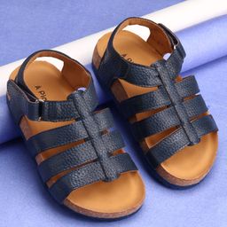 Pine Kids Velcro Closure Sandals - Blue-image-51