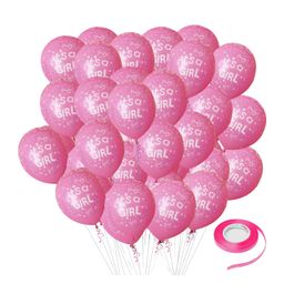 Zyozi Its A Girl Printed Pink Balloons For Baby Girl Birthday, Baby Shower Decorations (PACK OF 101)-3