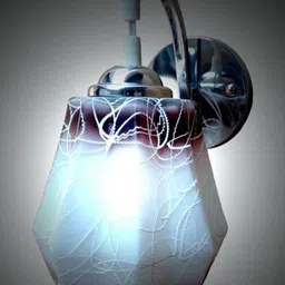 Somil Premium Designer Glass Wall / Night Lamp Elegant & Stylish Dcor Accent for Modern Interiors, color- Brown, White, Size, 22.5 X 26.5 X 29 CM-image-41