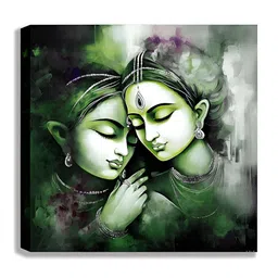 Indianara Grey & White 1 Piece Canvas Religious Wall Paintings-picture-27