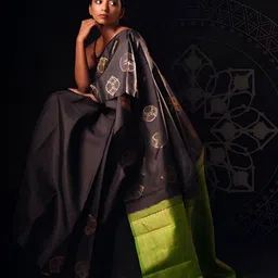 VASTRAHUT Ethnic Motifs Woven Design Zari Banarasi Saree-picture-9