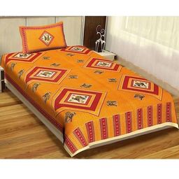 E Elma Unisex Orange Bedsheets-image-94