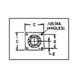 AMPHENOL AEROSPACE CIRCULAR CONNECTOR RECEPTACLE 5 POSITION PANEL, 165-35-image-60