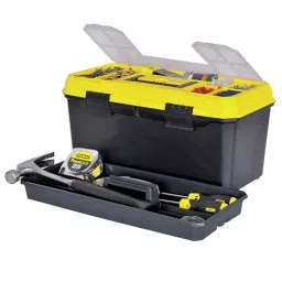 STANLEY 19 Inch Plastic Tool Box with Organizer, 1-71-950-30